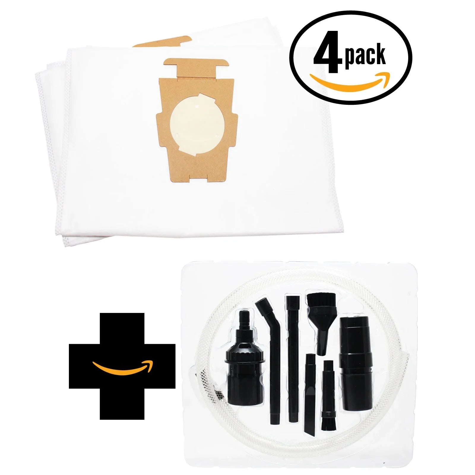8 Replacement Kirby Kirby Legend II Vacuum Bags with 7-Piece Kit - Compatible Kirby 204811, Universal Vacuum Bags. Fits Sizetyle F, G and Sizeentria Models. (4-Pack, 2 Bags Per Pack)