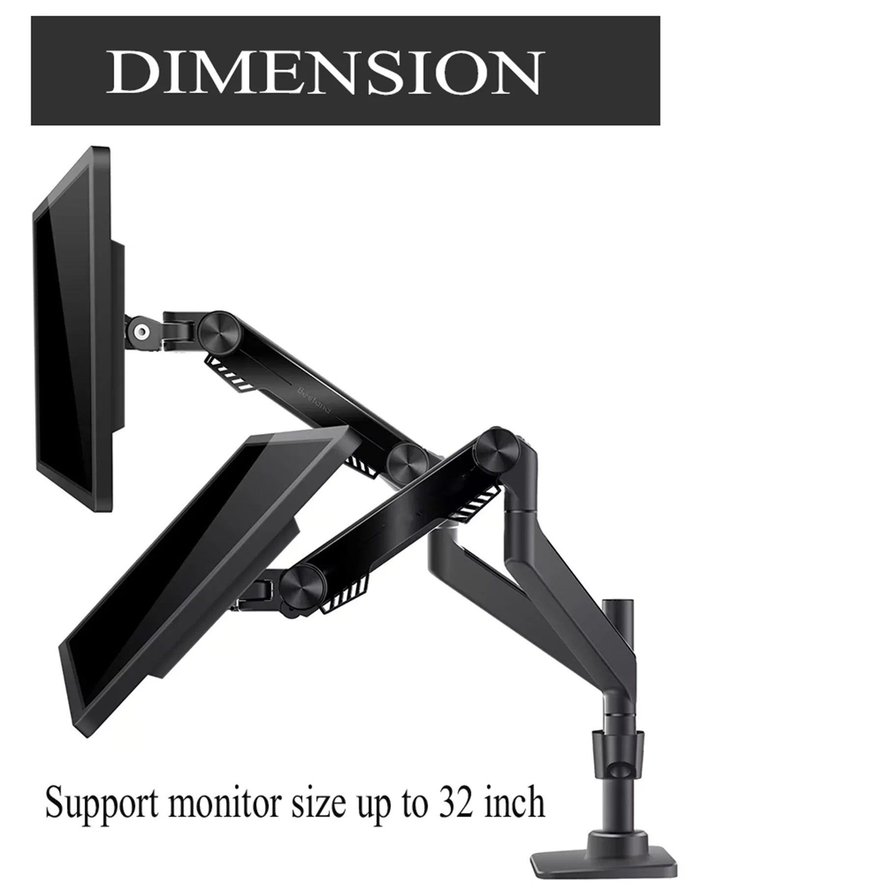 Premium Dual Monitor Sizetand