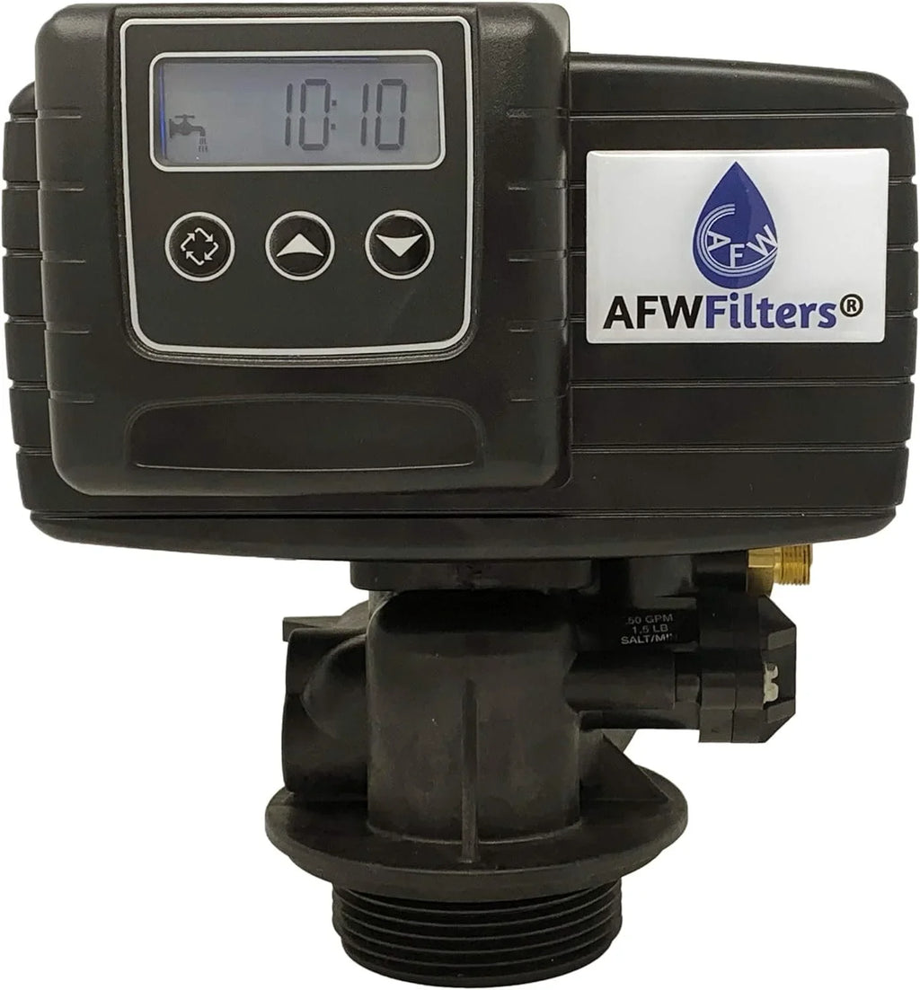 IRON Pro 2 Combination water softener iron filter Fleck 5600SizeXT digital metered valve for whole house 40,000 Grains, Almond