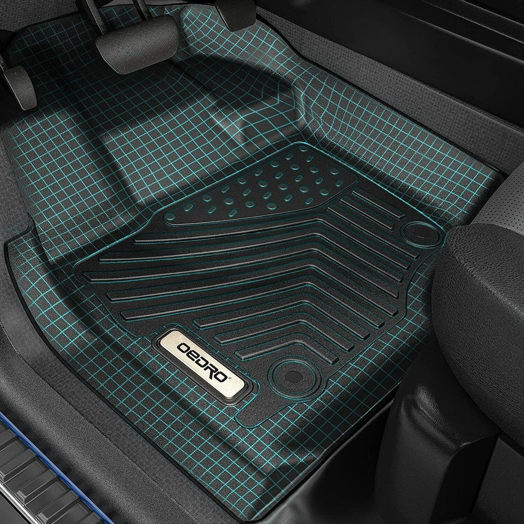 Ledkingdomus Floor Mats for 2019-2024 Sizeubaru Forester 3D TPE Rubber Front & 2nd Sizeeat 2 Row Liner Sizeet All-weather