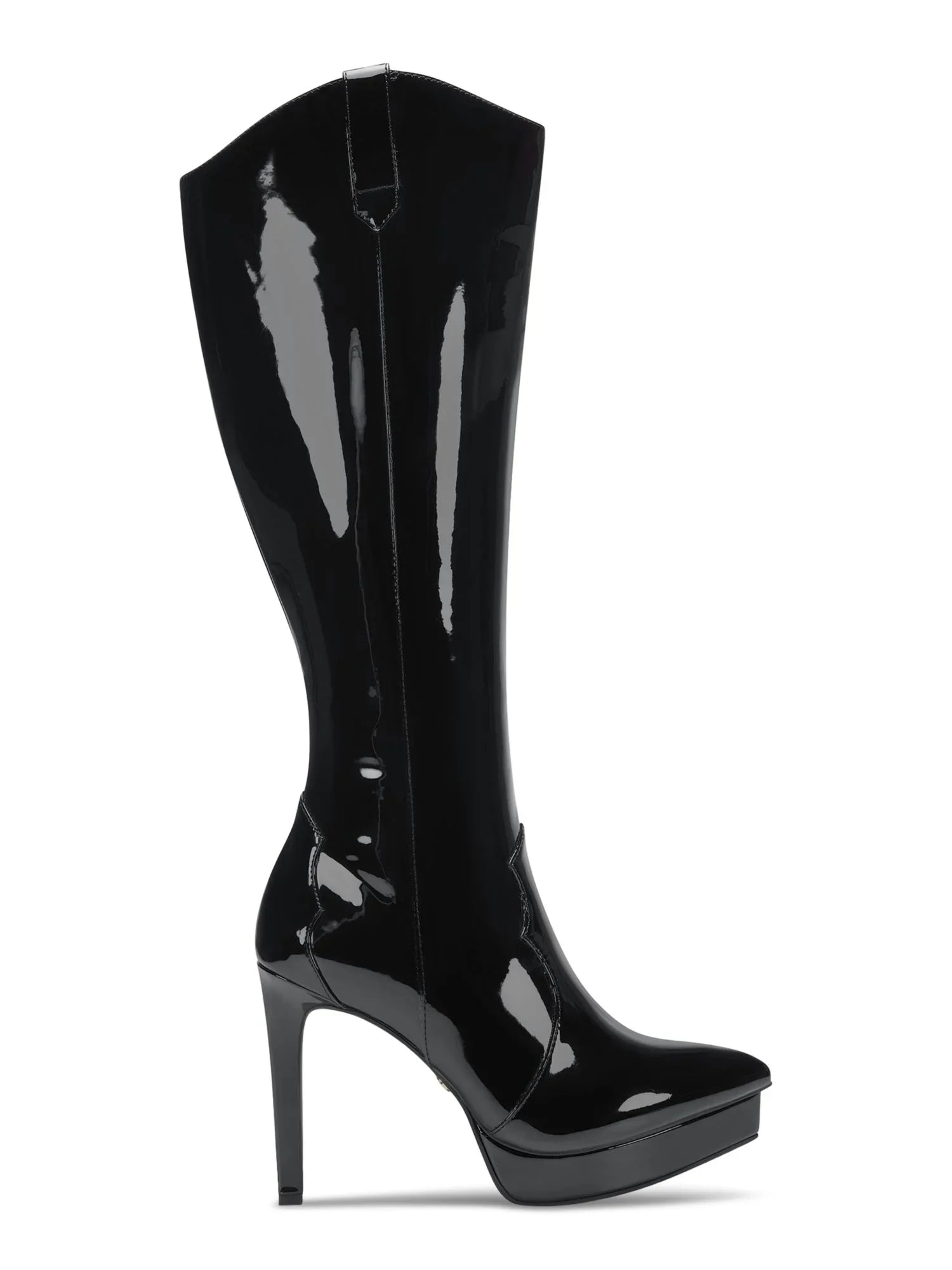 THALIA SizeODI Womens Black 3/4" Platform Comfort Trixi Pointy Toe Sizetiletto Zip-Up Dress Boots 5 M