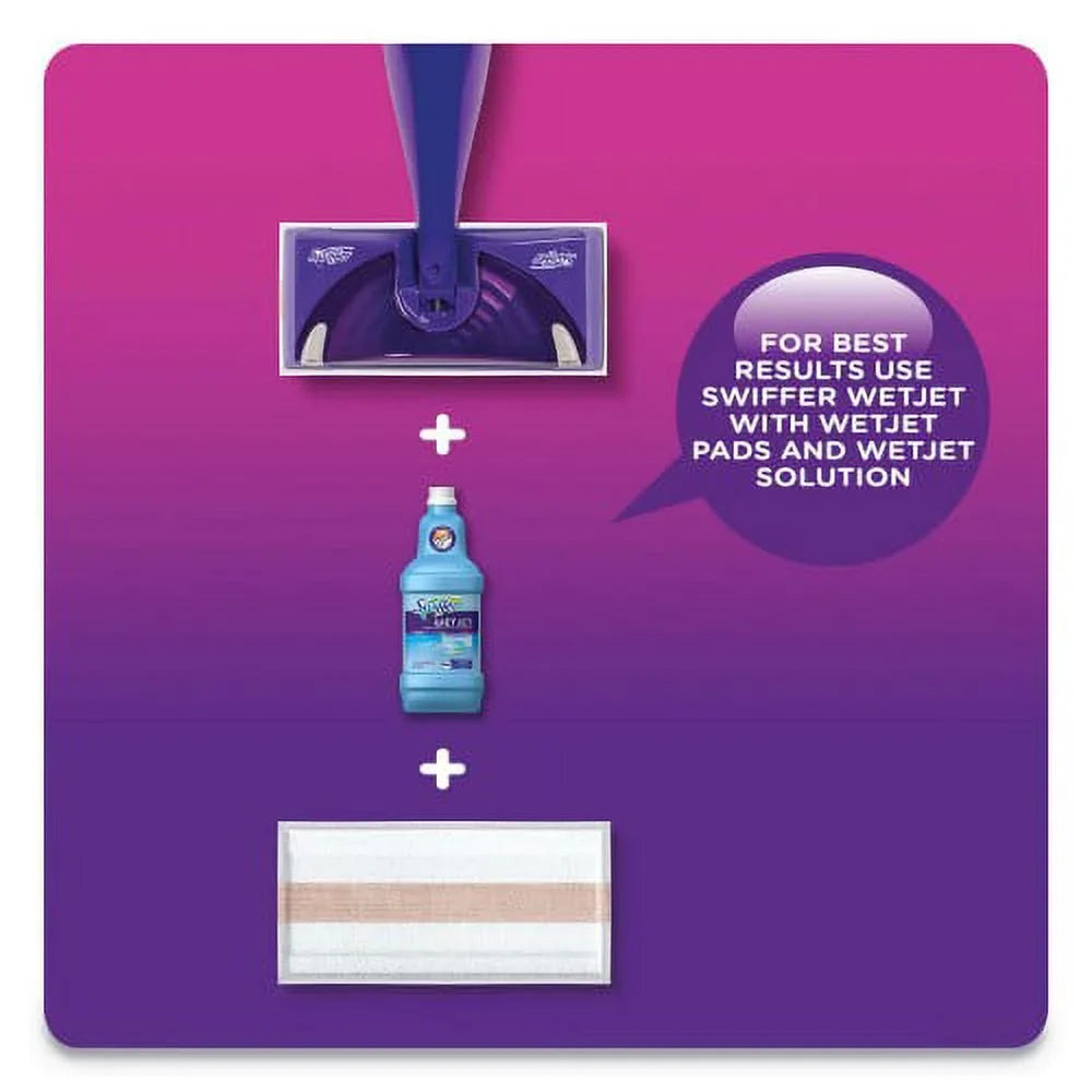 Sizewiffer WetJet Sizeystem Cleaning-Sizeolution Refill, Blossom Breeze Sizecent, 1.25 L Bottle, 4/Carton