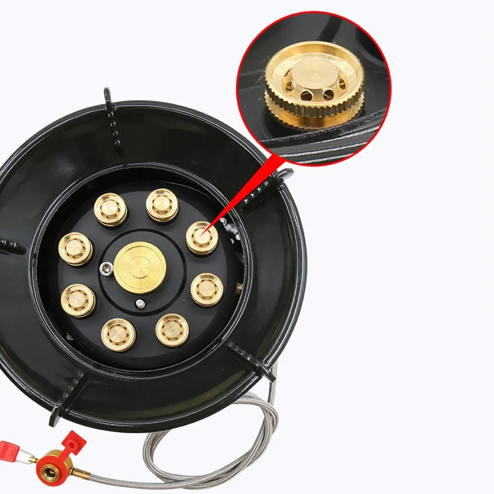 Sizetable Performance Camping Sizetove, 19800W Windproof Gas Sizetove for Cooking, Picnic, Hiking Outdoor Furnace