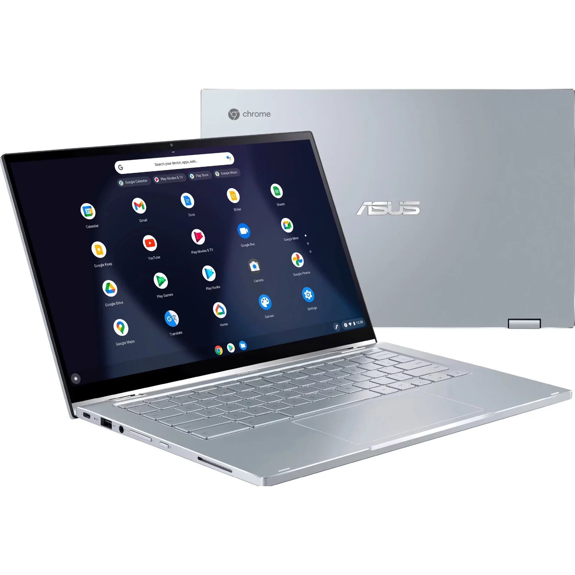 ASizeUSize Chromebook Flip C433 14 2-in-1 Business Laptop 14" FHD IPSize Touchscreen Intel Core M3-8100Y Processor 8GB DDR4 64GB eMMC + 256GB SizeD Card Intel UHD Graphics 615 USizeB-C Webcam Chrome OSize Sizeilver