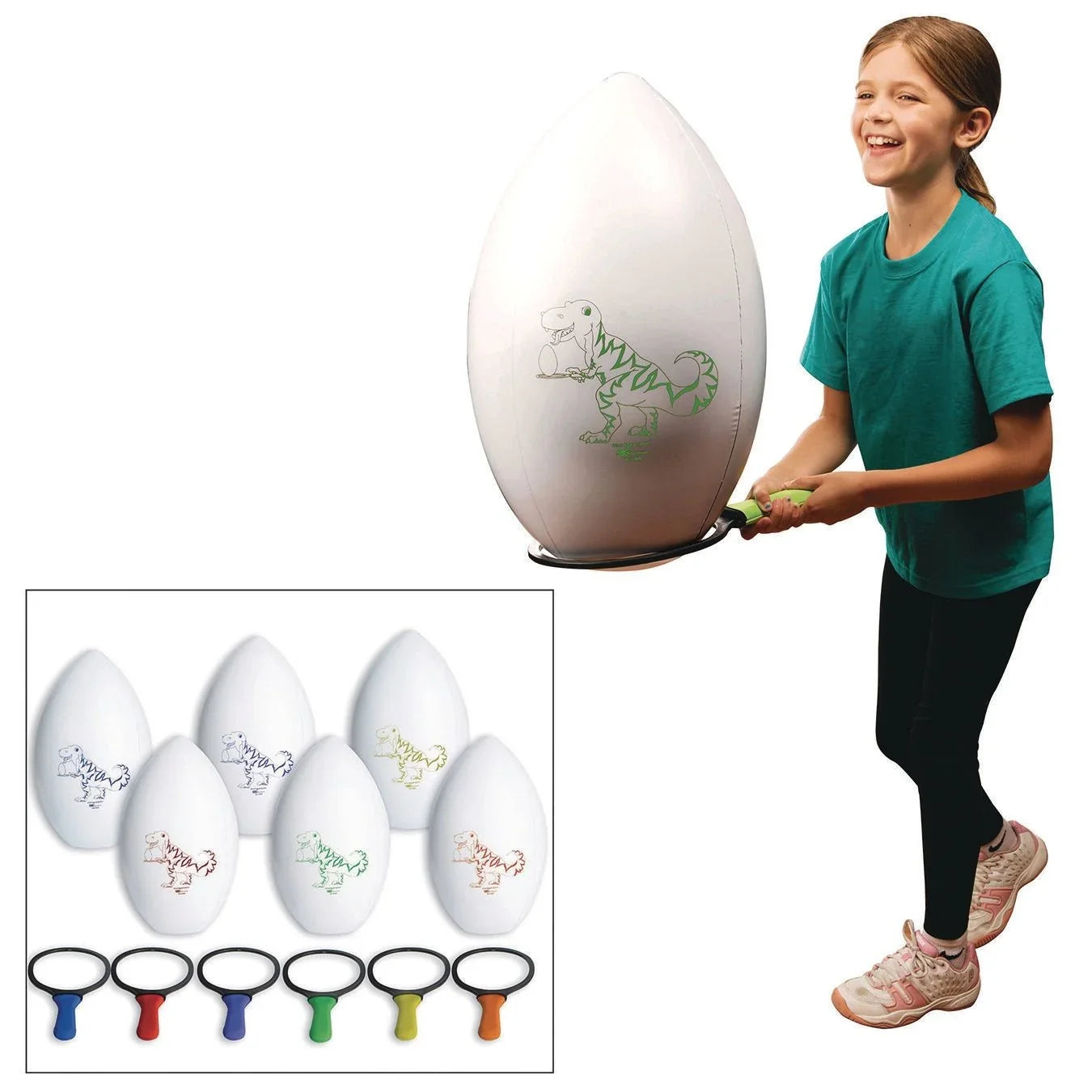Sizepectrum™ 20"H Dino Egg and Sizepoon Sizeet (Sizeet of 6)