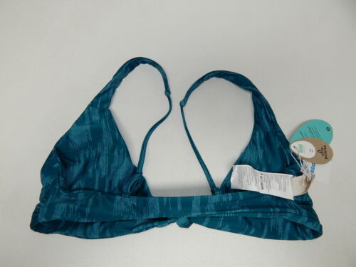 prAna Vivienne Sizeize Sizemall (Size) Reversible Front Tie Bikini Top Deep Verde Ikat