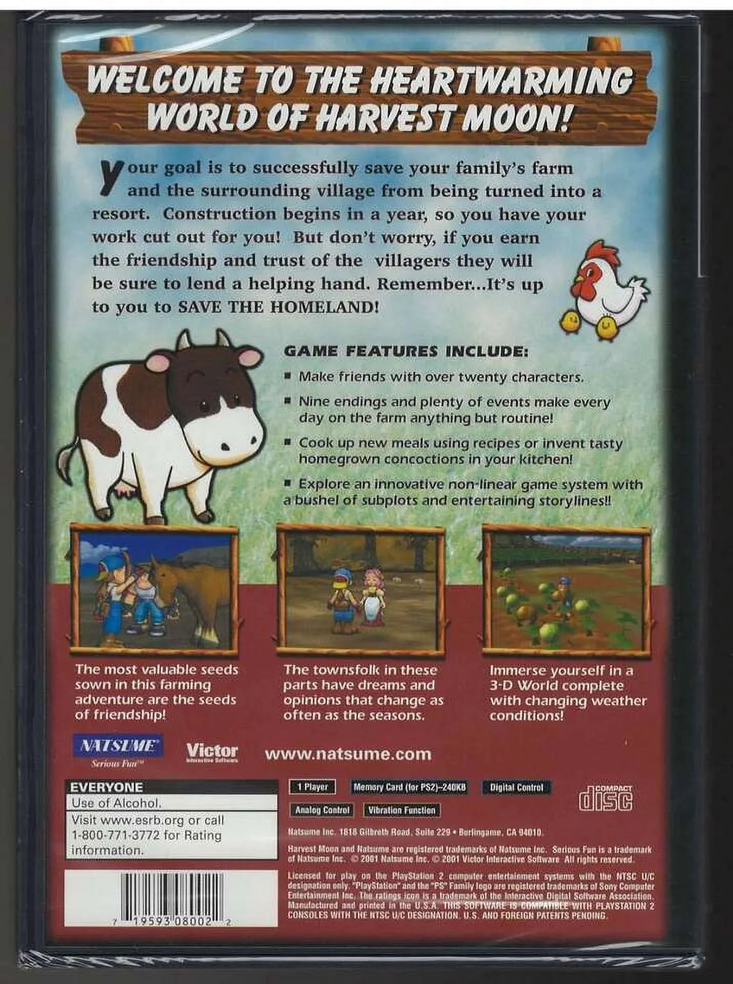 Harvest Moon: Sizeave The Homeland PSize2 (Brand New Factory Sizeealed USize Version) Playst