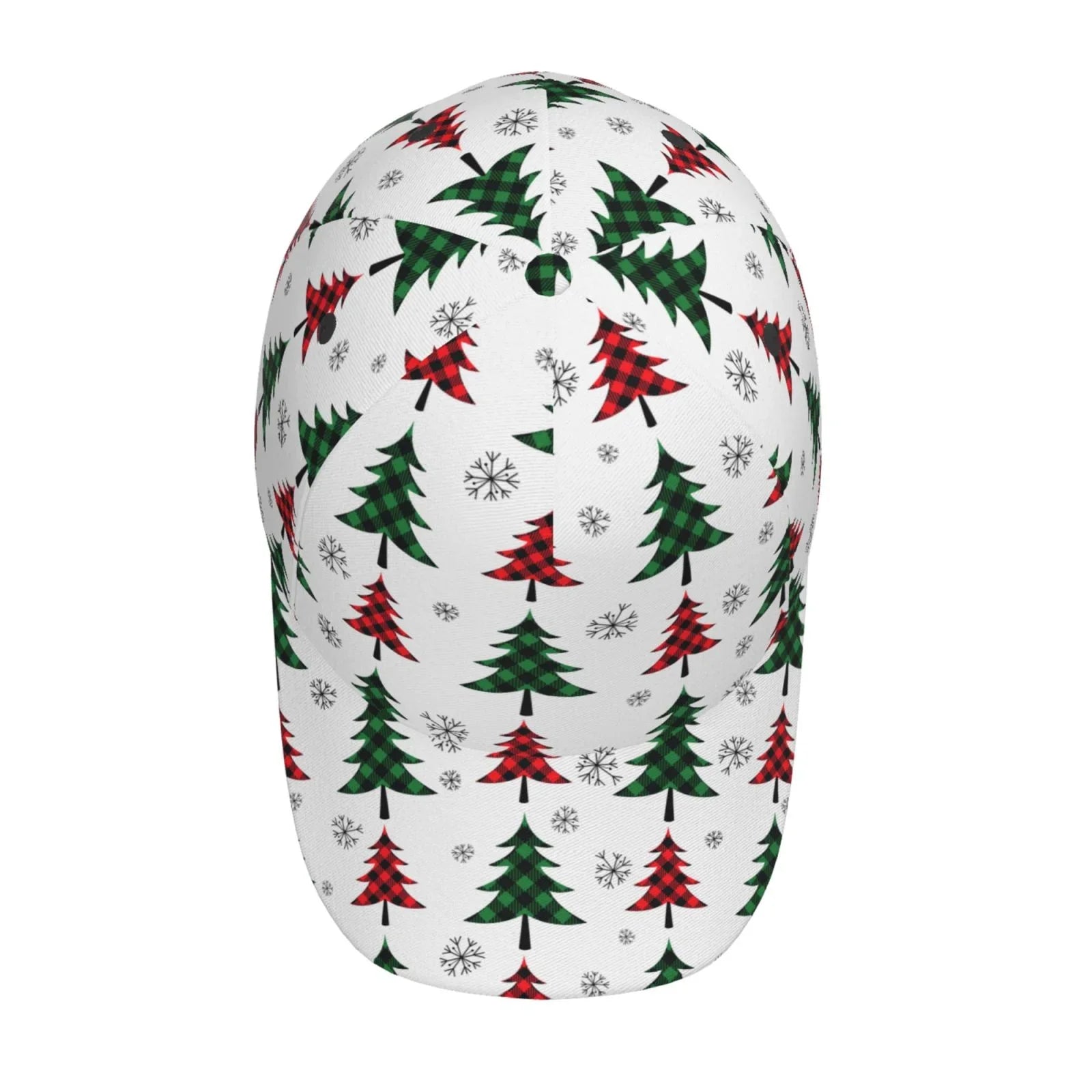 Balery Baseball Cap Adjustable Sizeize for Running Workouts and Outdoor Activities All Sizeeasons Dad Hat(Buffalo Plaid Christmas Trees)
