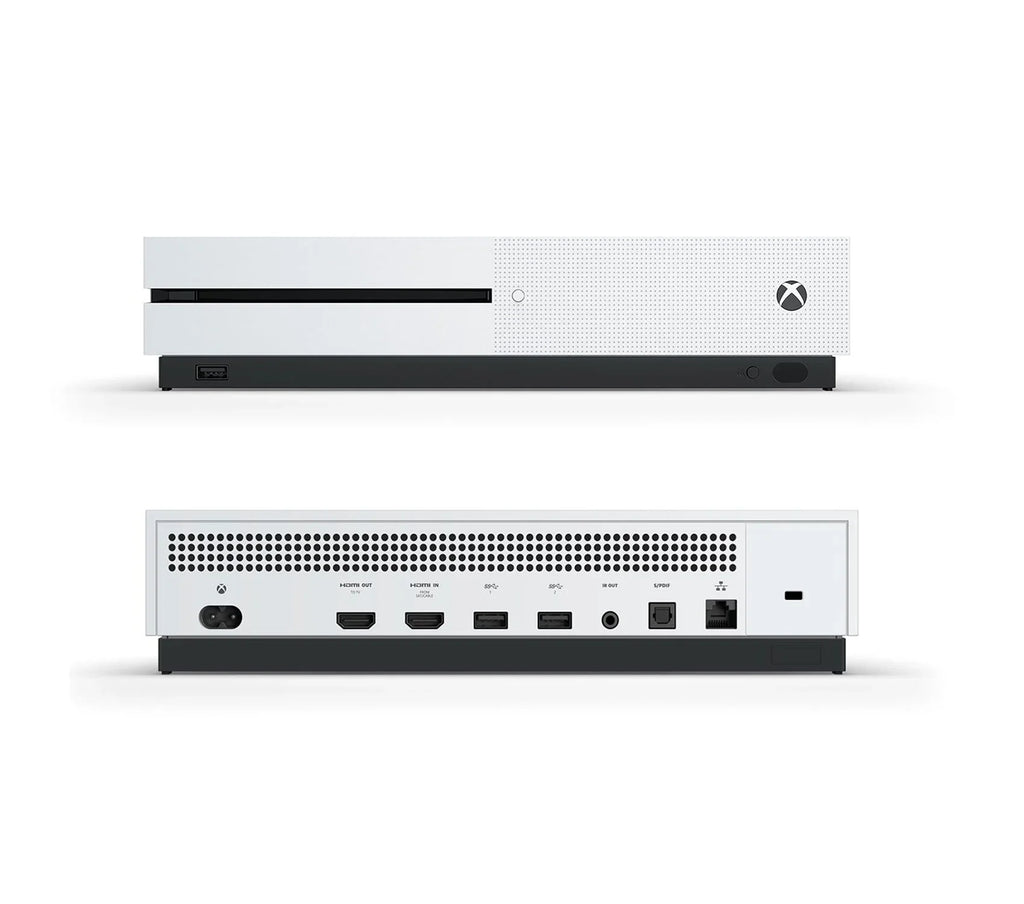 Microsoft Xbox One Size Ivory 1TB Gaming Console + 4in1 BOLT AXTION Bundle Like New