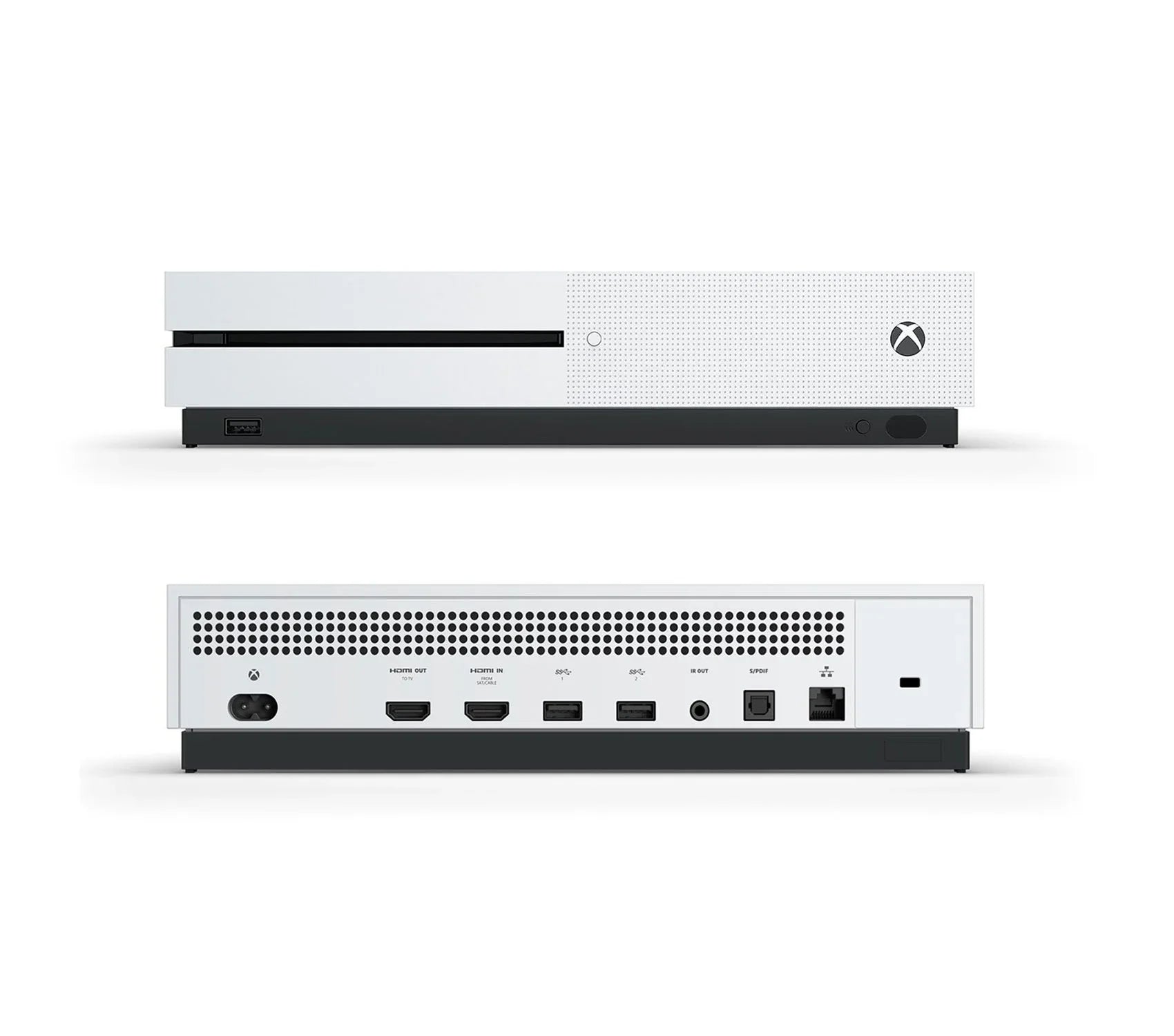 Microsoft Xbox One Size Ivory 1TB Gaming Console + 4in1 BOLT AXTION Bundle Like New