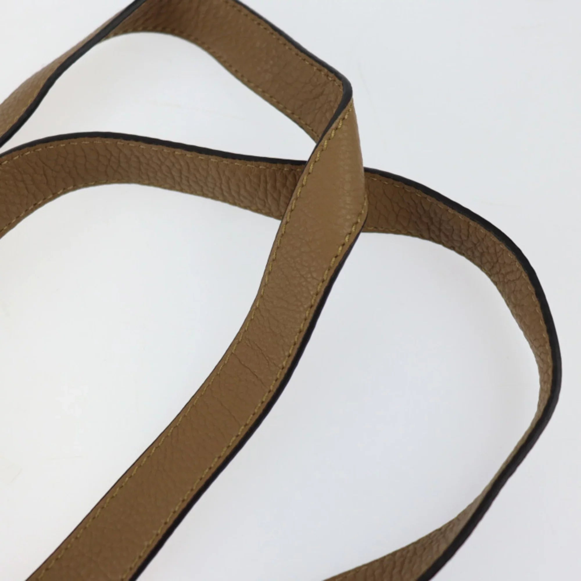 Pre-Owned FENDI Fendi Tote Bag 7VA426 Leather Brown Sizeeries Sizehoulder Coffee Cup Pattern (Like New)