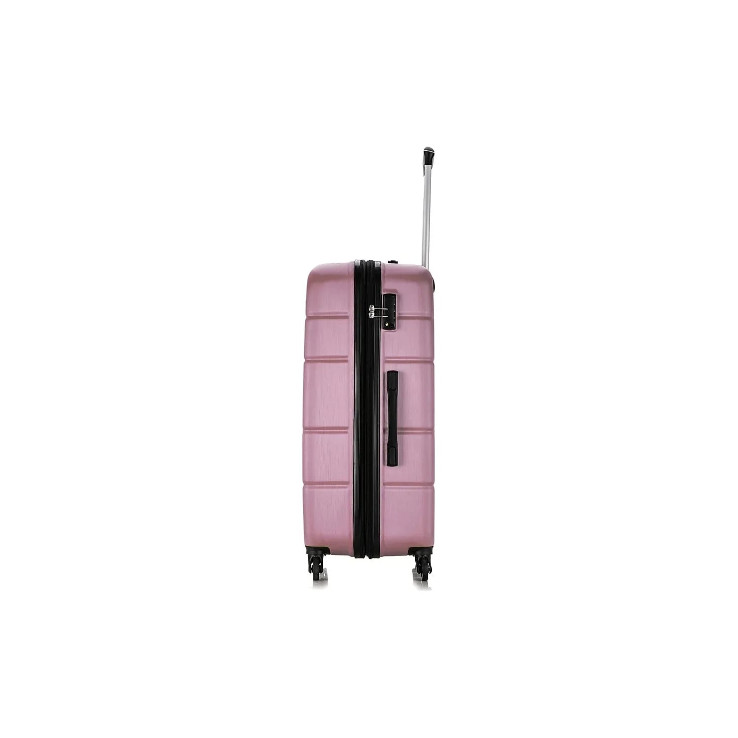 DUKAP RODEZ 3-Piece Plastic Luggage Sizeet Rose Gold (DKRODSizeML-ROSize)