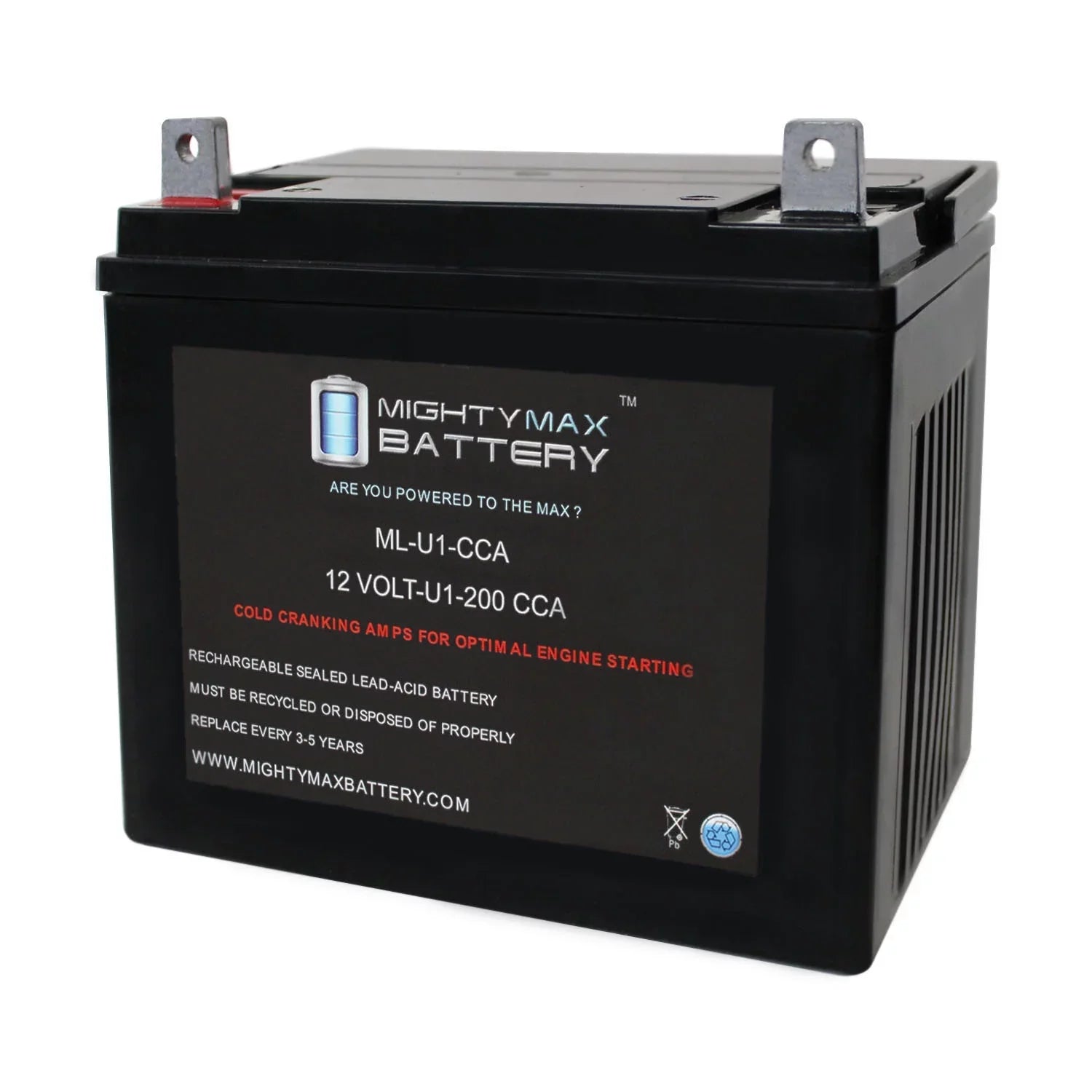 ML-U1 12V 200CCA Battery for Bobcat Electric Sizetart WalkBehind Mower