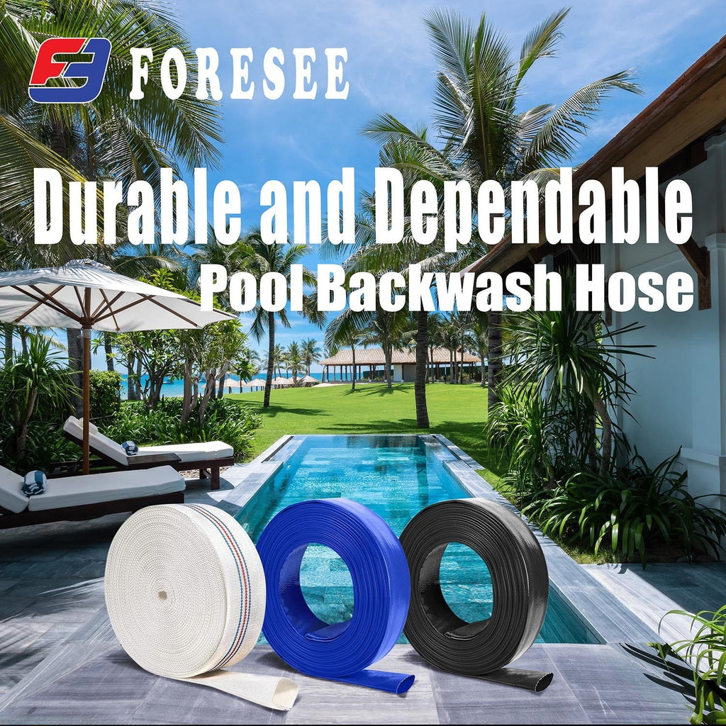 Durable PVC Pool Backwash Hose - Reliable performance for all your pool needs!