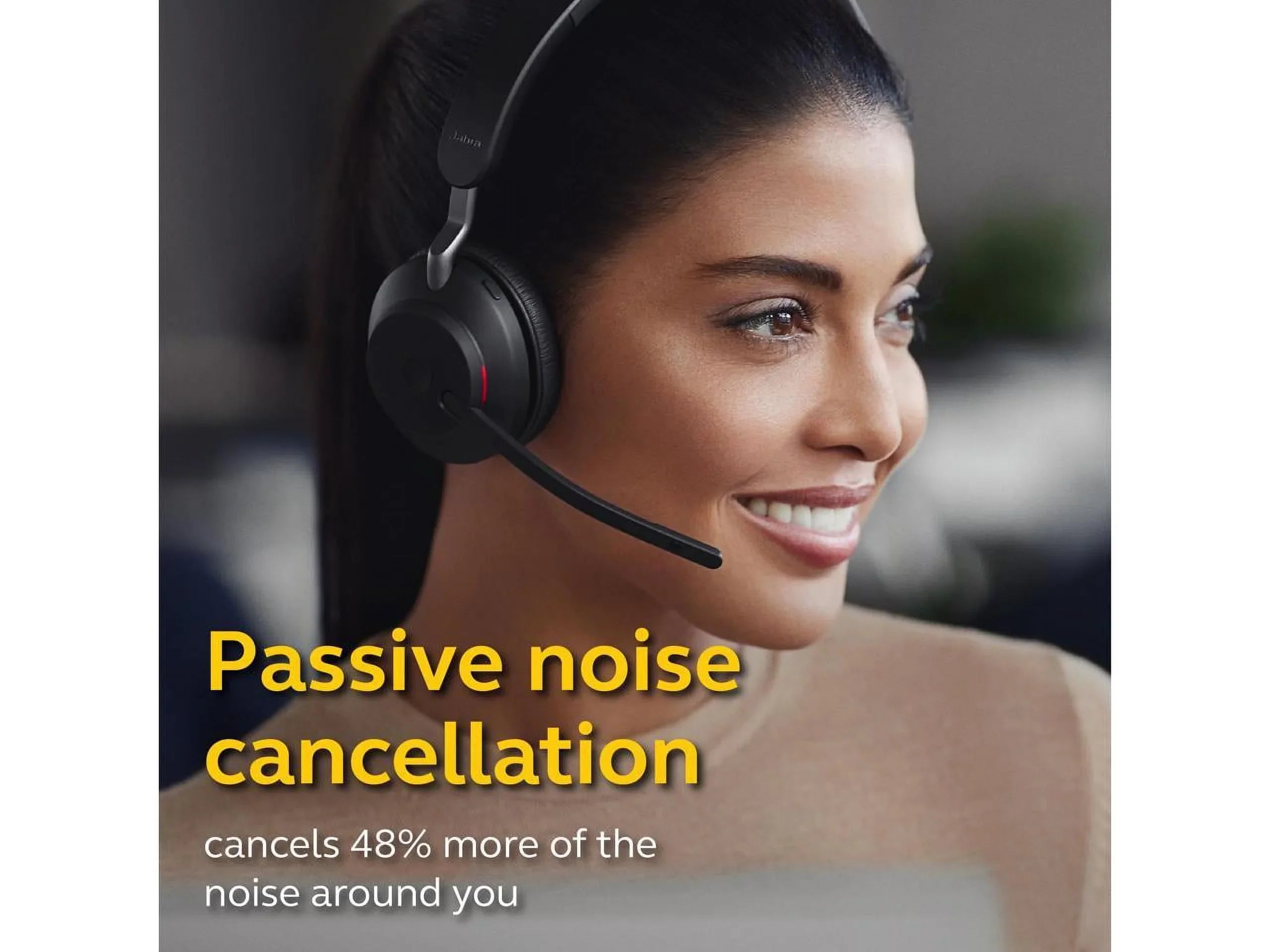 Jabra Evolve2 65 USizeB-C MSize Mono with Charging Sizetand - Black Wireless Headset / Music Headphones