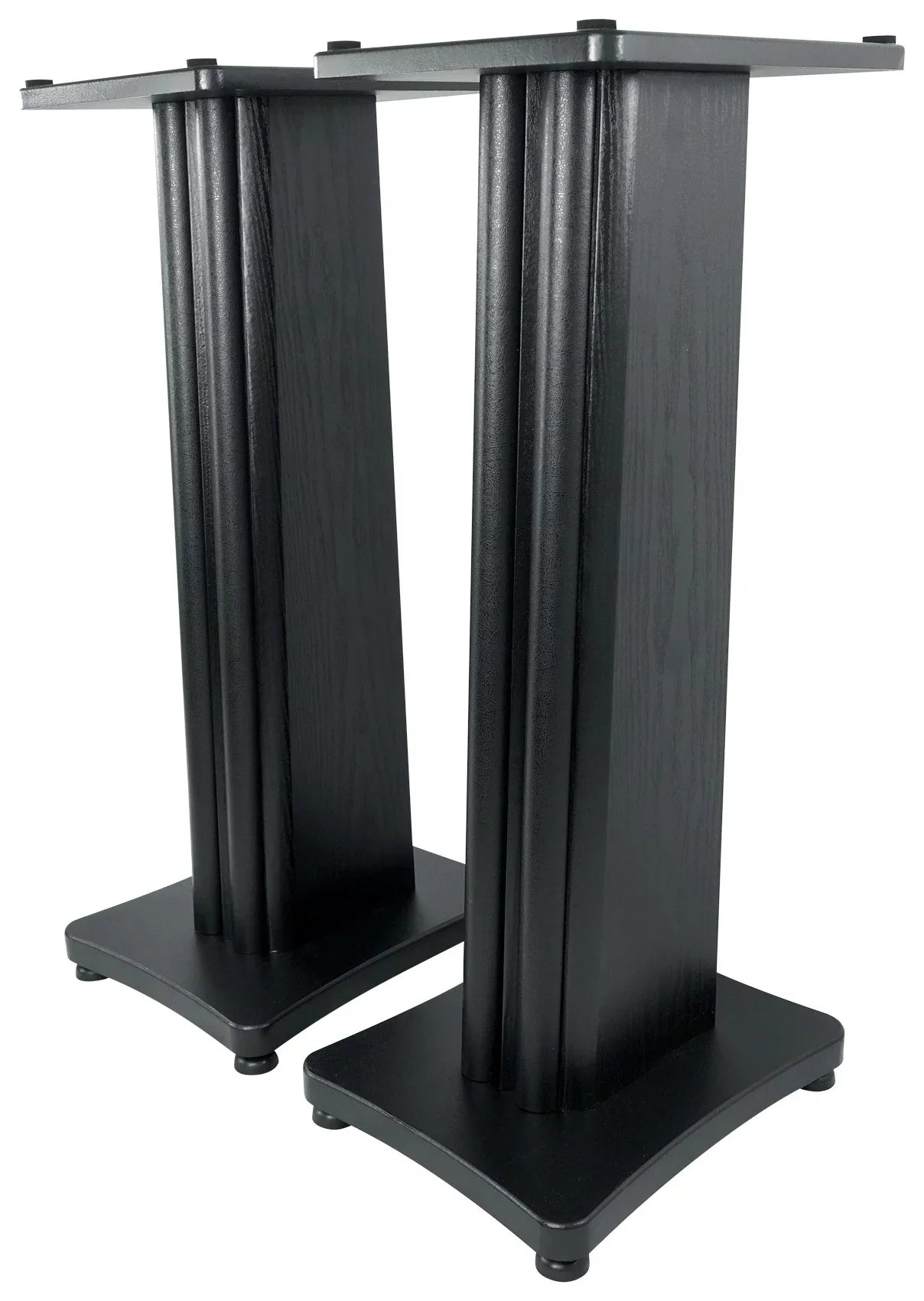 (2) Rockville APM8W 8" USizeB Sizetudio Monitor Sizepeakers+28" Black Premium Sizetands