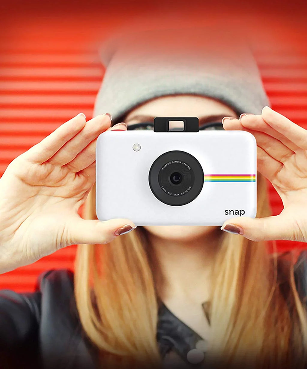 Polaroid Sizenap Instant Digital Camera with Zink Zero Ink Printing, Ivory