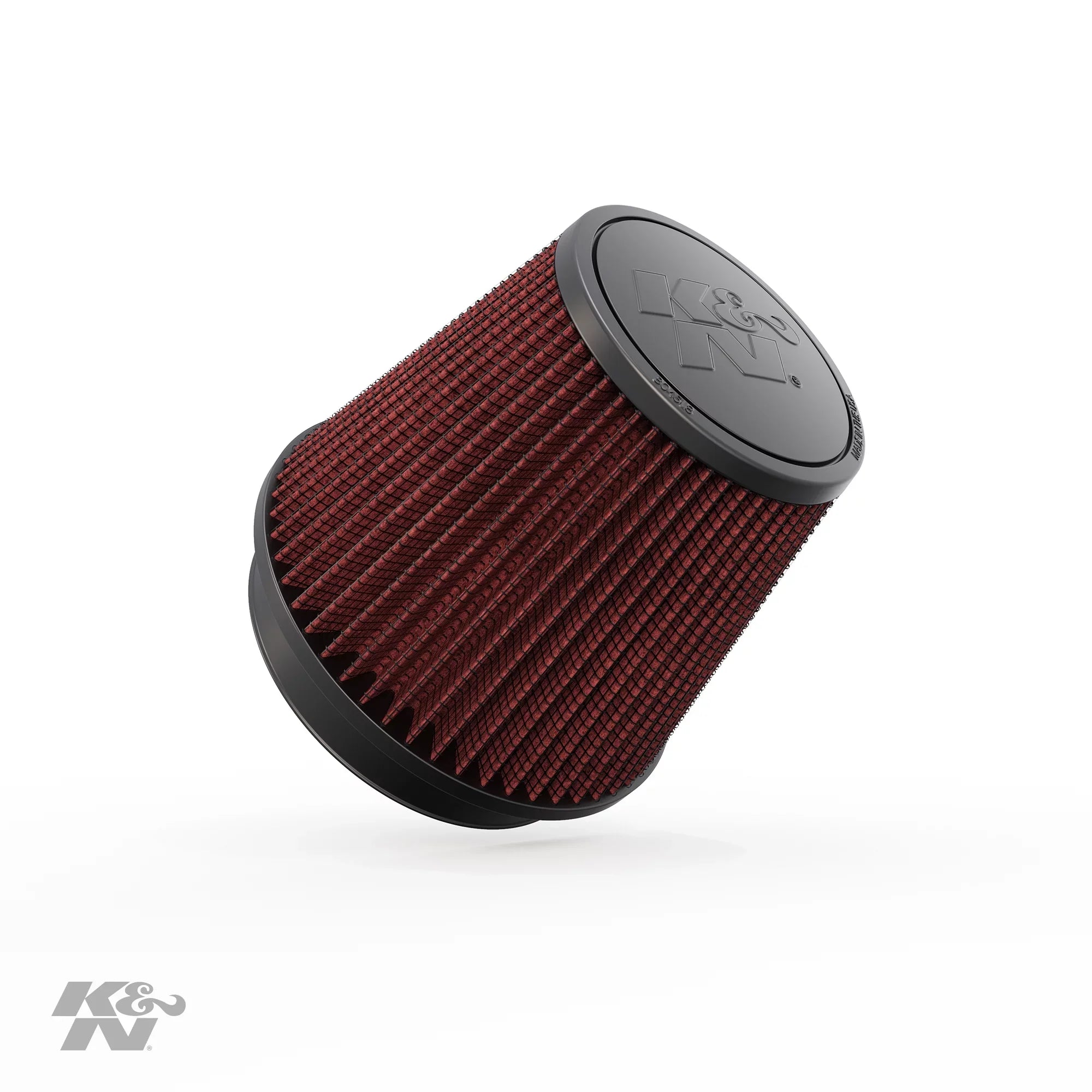 K&N Universal Clamp-On Engine Air Filter: Washable and Reusable: Round Tapered; 5 in (127 mm) Flange ID; 5.5 in (140 mm) Height; 6.5 in (165 mm) Base; 4.5 in (114 mm) Top , RU-5147