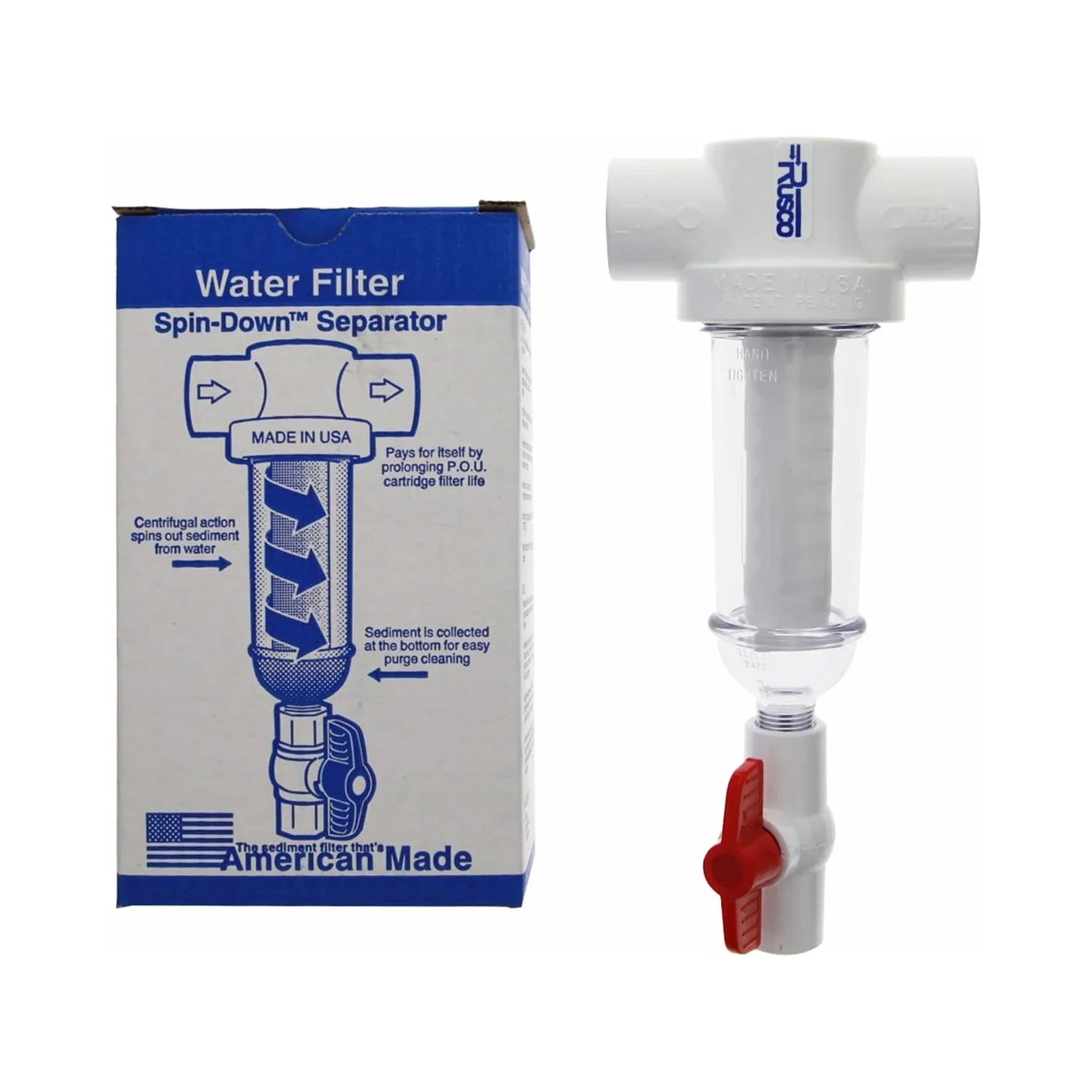 Rusco 1-1000-F 1- inch Sizepin-Down Water Filter Sizeystem