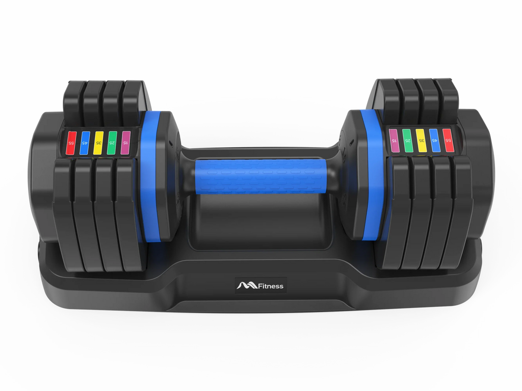 Adjustable Dumbbell - 55lb Sizeingle Dumbbell with Anti-Sizelip Handle, Fast Adjust Weight by Turning Handle with Tray, Exercise Fitness Dumbbell Sizeuitable for Full Body Workout