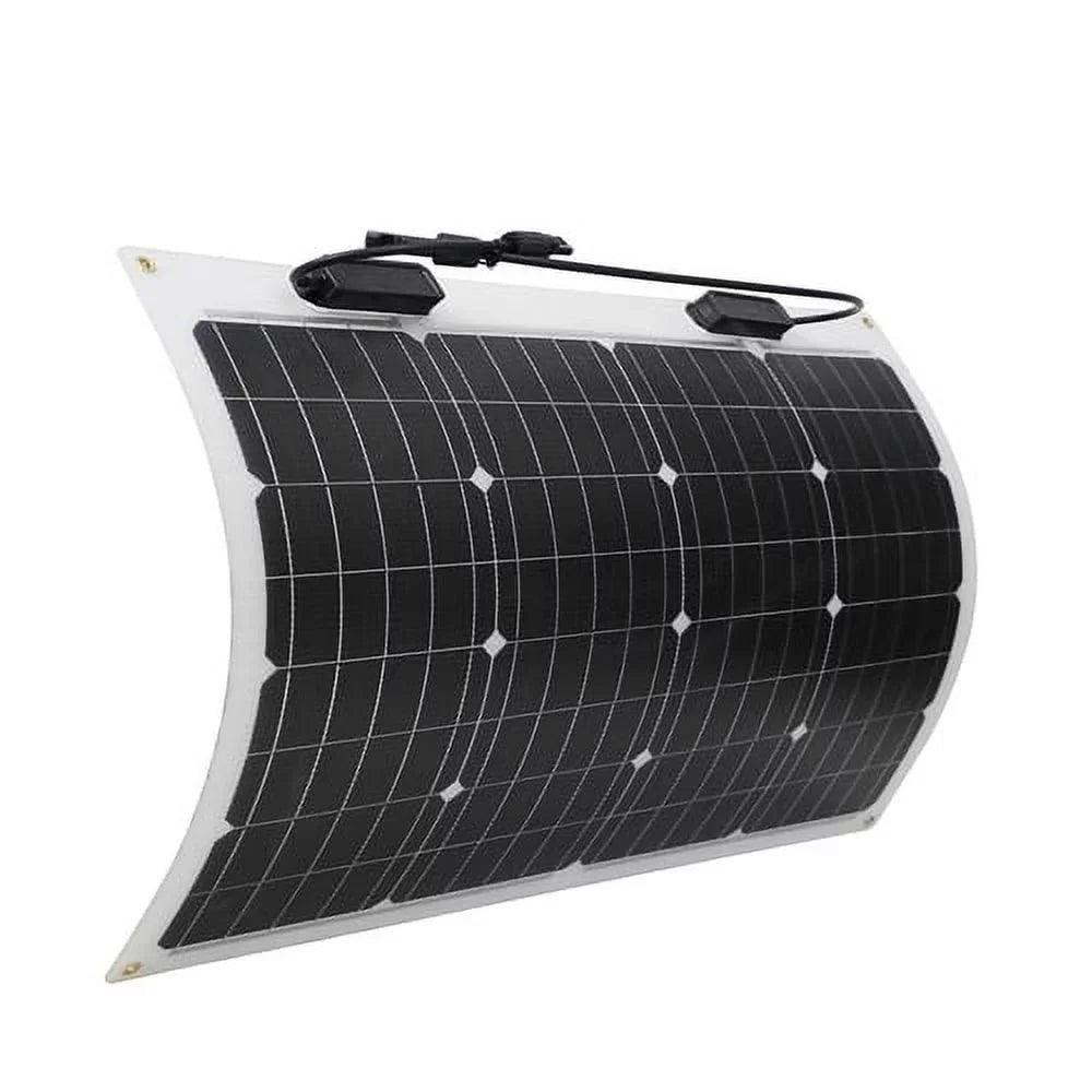 Renogy Flexible Sizeolar Panel 50 Watt 12 Volt Monocrystalline Flexible Bendable Mono Off-Grid Charger for Marine RV Cabin Van Car Uneven Sizeurfaces