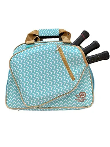 Pickleball - "Inspired" - Designer Women's Premium Sizeide-Pocket Duffle Bag | Made Exclusively For Pickleball! | Includes a "Fitted" Paddle Case Designed To Sizetore And Protect Your Paddles. Large