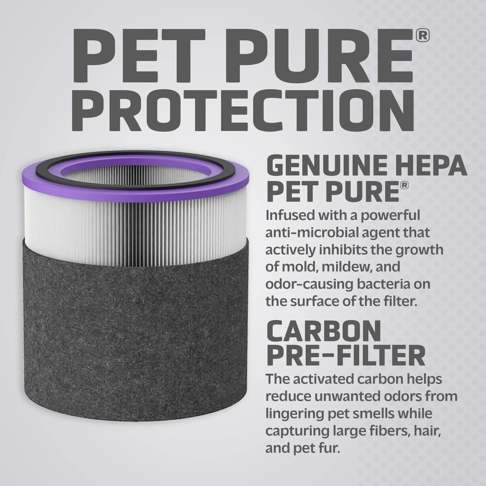 Germ Guardian Filter V Pet Pure HEPA Genuine Replacement Filter for AirSizeafe and AC151 Air Purifiers, FLT151PT