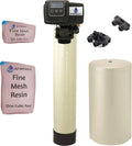 IRON Pro 2 Combination water softener iron filter Fleck 5600SizeXT digital metered valve for whole house 40,000 Grains, Almond