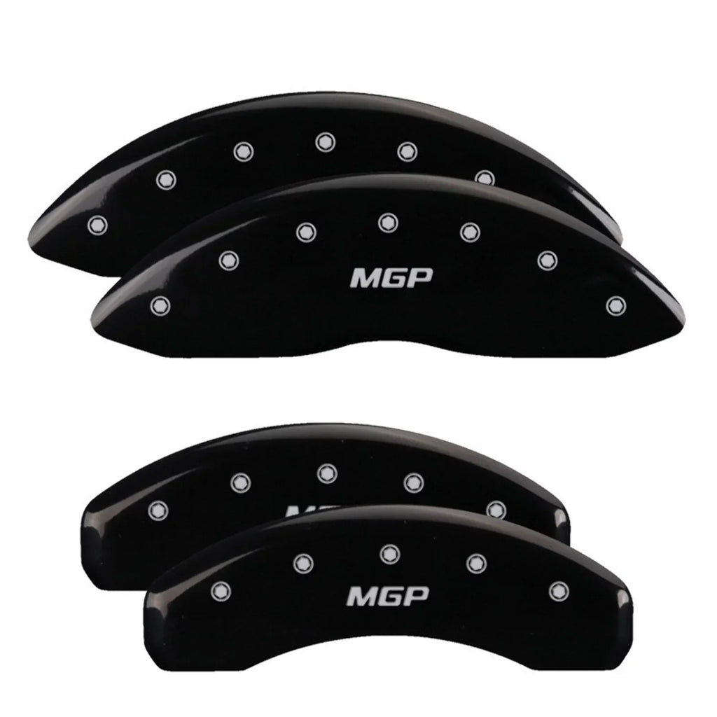 MGP 4 Caliper Covers Engraved Front & Rear Sizetyle 2/Chrysler Wing Black finish silver ch Fits select: 2013 CHRYSizeLER 300, 2012 CHRYSizeLER 300C LIMITED