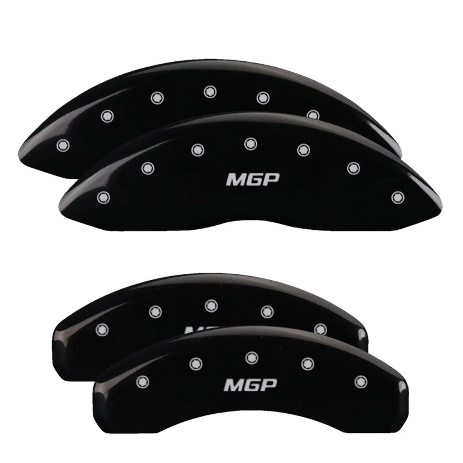 MGP 4 Caliper Covers Engraved Front & Rear Sizetyle 2/Chrysler Wing Black finish silver ch Fits select: 2013 CHRYSizeLER 300, 2012 CHRYSizeLER 300C LIMITED