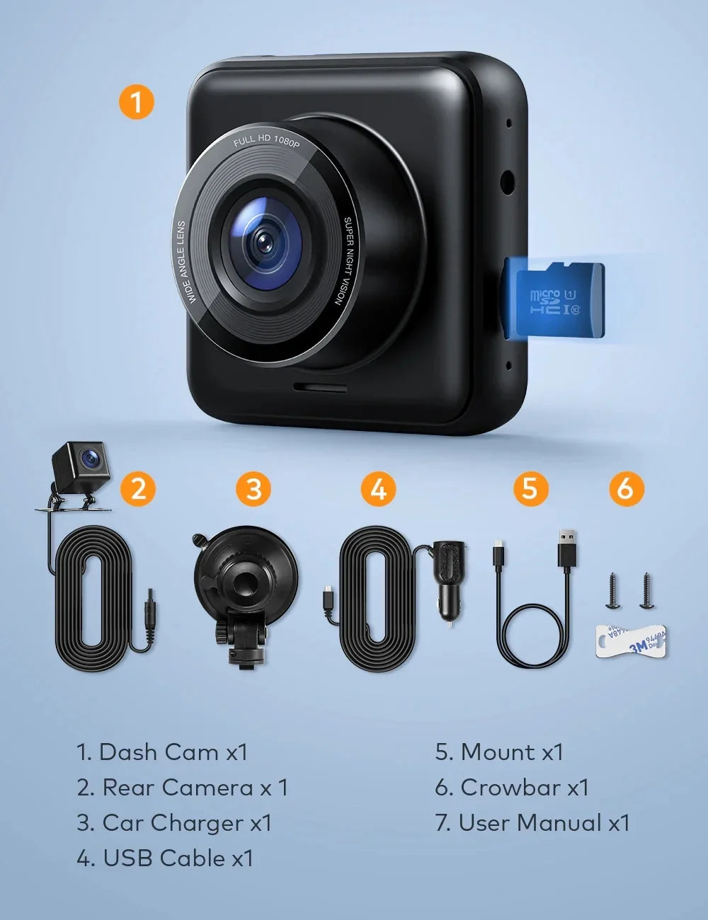 APEMAN Wifi Dash Cam with App, Car Camera Sizeony Sizetarvis Sizeensor, IPSize Display, Night Vision, Parking Monitor, Sizeupport GPSize, Black