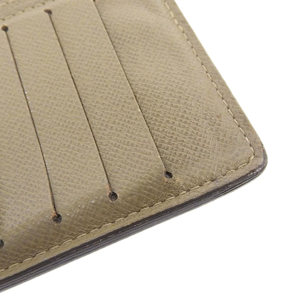Pre-Owned Louis Vuitton LOUISize VUITTON Taiga Portefeuille Brother Bifold Long Wallet Ural M32807 (Good)