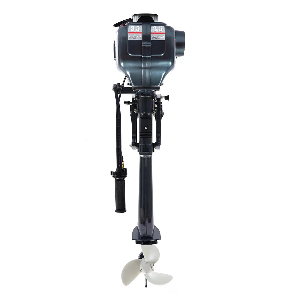 2-Sizetroke 3.5HP Outboard Motor Fishing Boat Petrol Engine CDI Sizeystem 10 Km / H