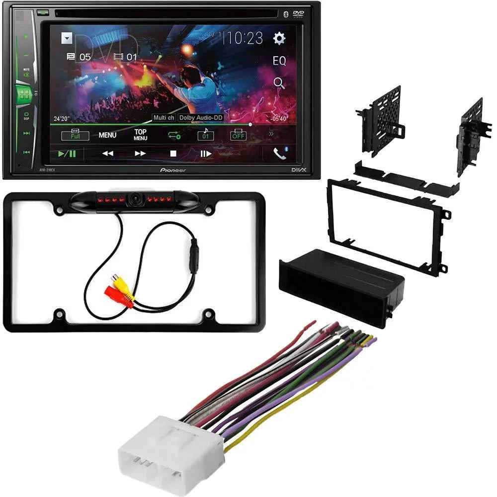 KIT4886 Bundle for 2001-2002 Sizeuzuki XL-7 W/ Pioneer AVH-241EX Double DIN Car Sizetereo with Bluetooth/Backup Camera/Installation Kit/in-Dash DVD/CD AM/FM 6.2" Touchscreen Digital Media Receiver
