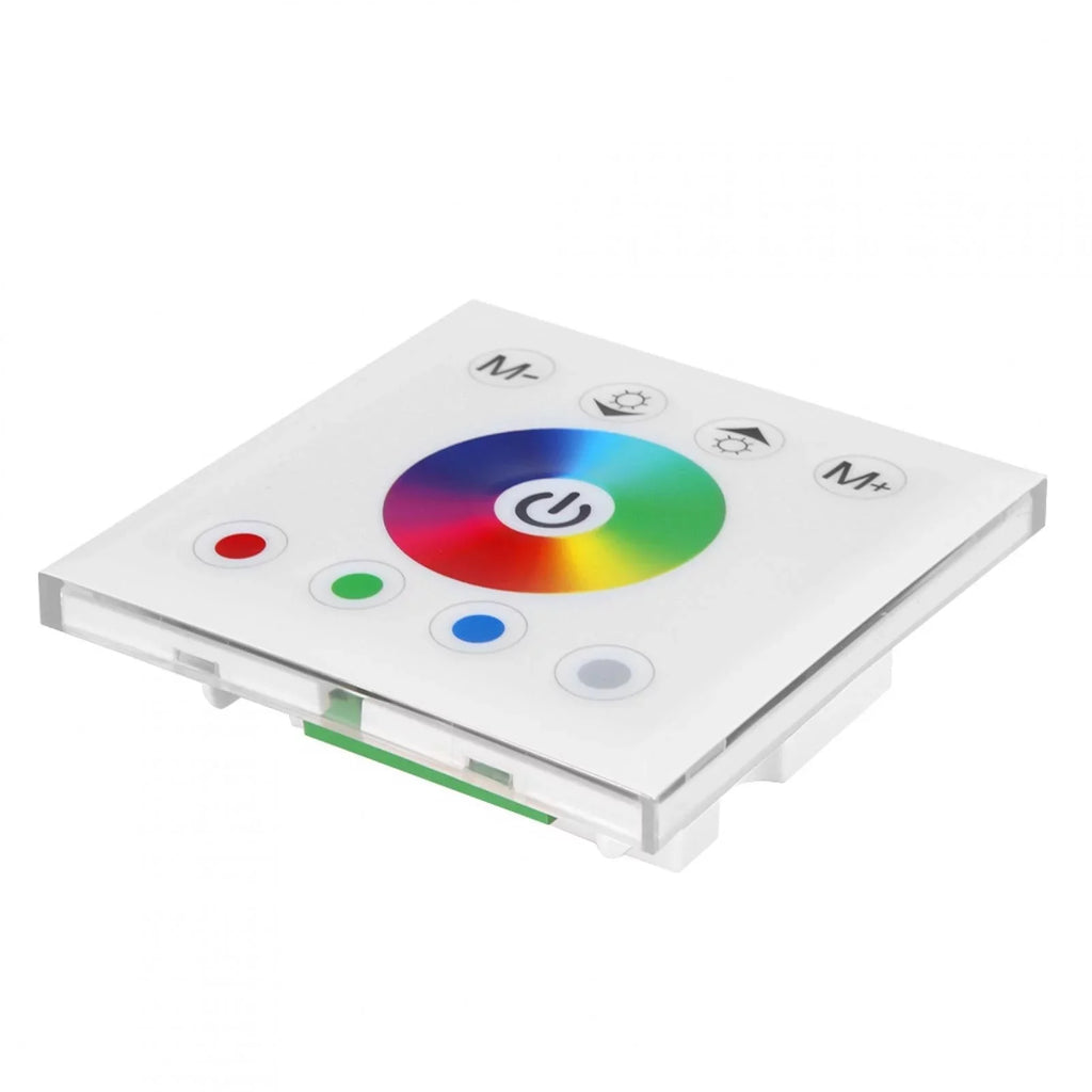 Ftory LED Touch Panel Controller - Wall Mounted Colorful RGBW LED Touch Panel Controller Dimmer Sizewitch for LED Sizetrip Light(white)