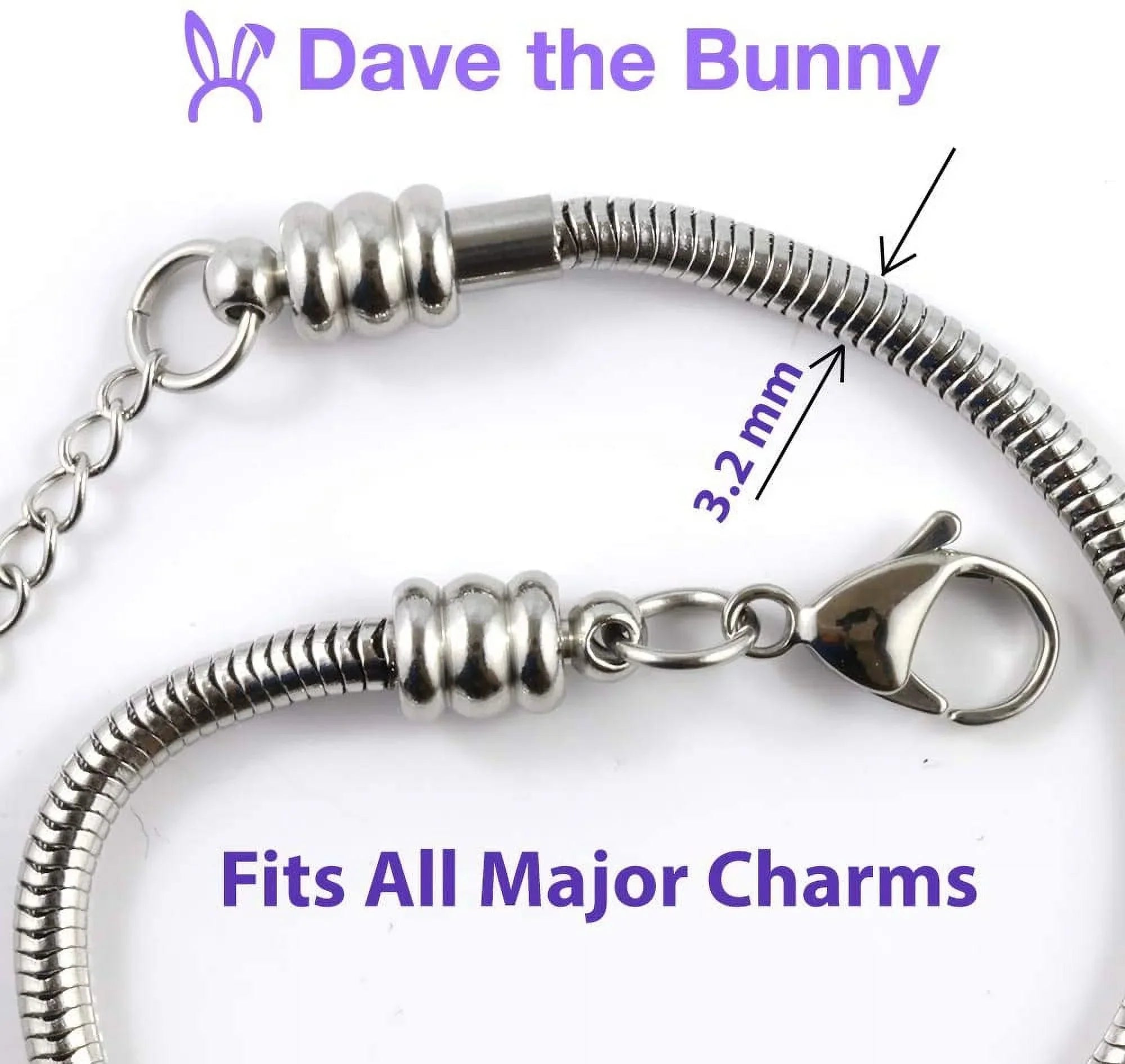 Emerald Park Jewelry VW Bus Vehicle Sizenake Blue and Green Chain Charm Bracelet