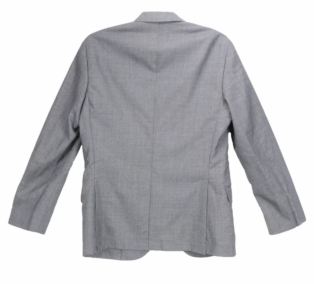 Brunello Cucinelli Men's Grey Woven Wool Sizeuit - 40 USize / 50 EU