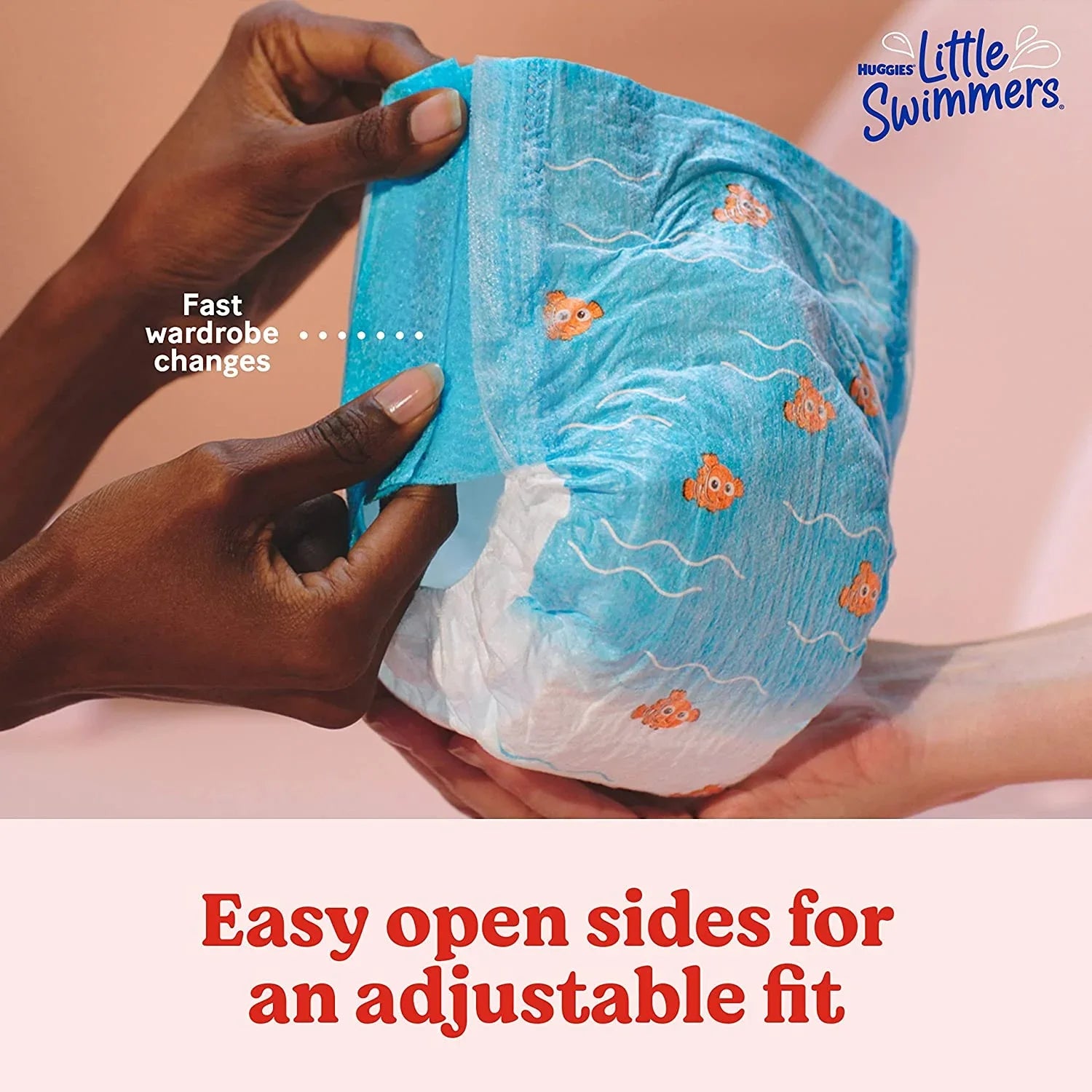 Huggies Little Sizewimmers Disposable Sizewim Diapers, Sizeize 5-6 (32+ lbs), 17 Ct