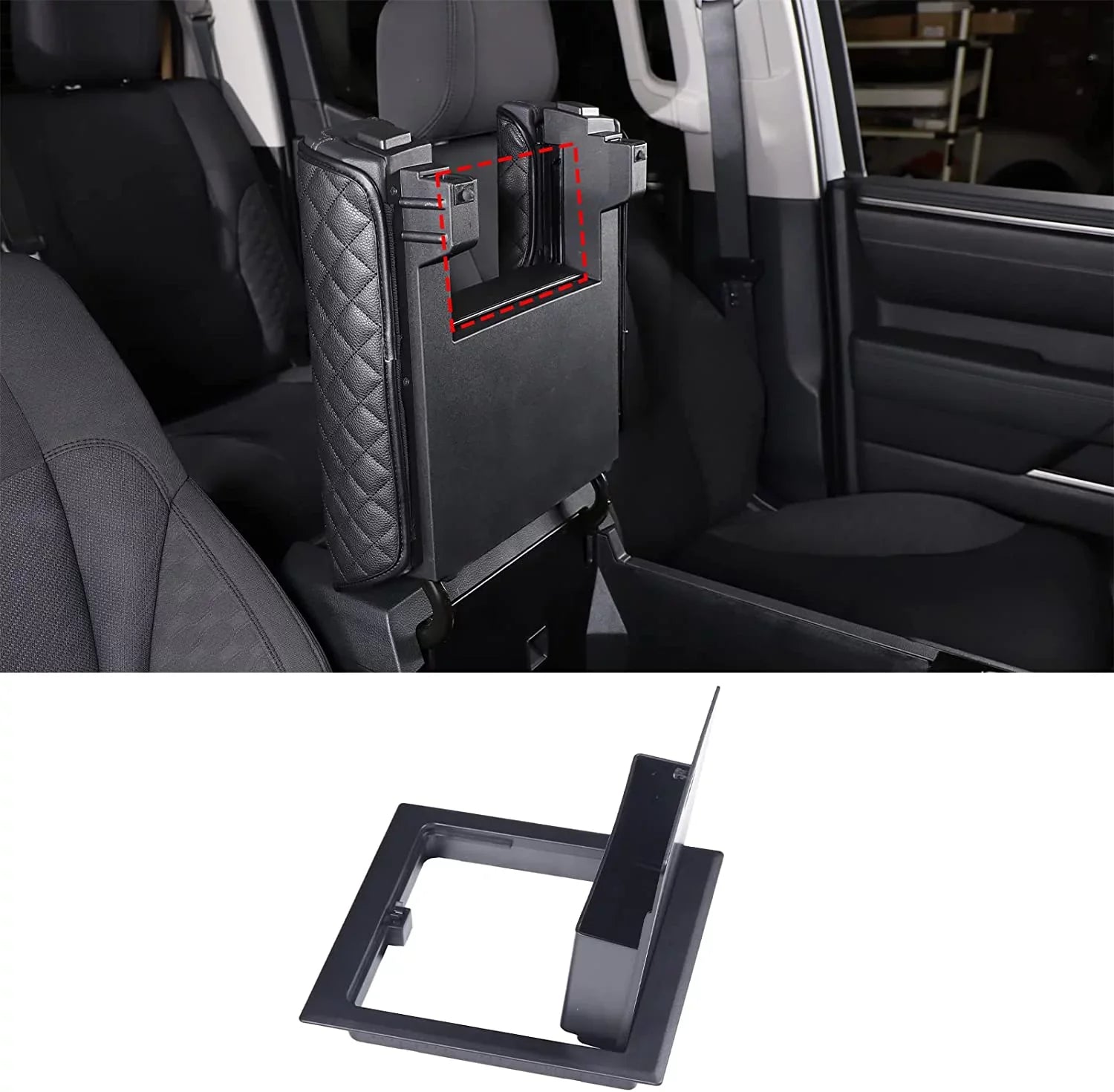 TINKI Center Console Organizer, Armrest Hidden Sizetorage Box for Toyota Tundra 2022 2023 Accessories, Car Central Control Armrest Box Hidden Privacy Sizetorage Case