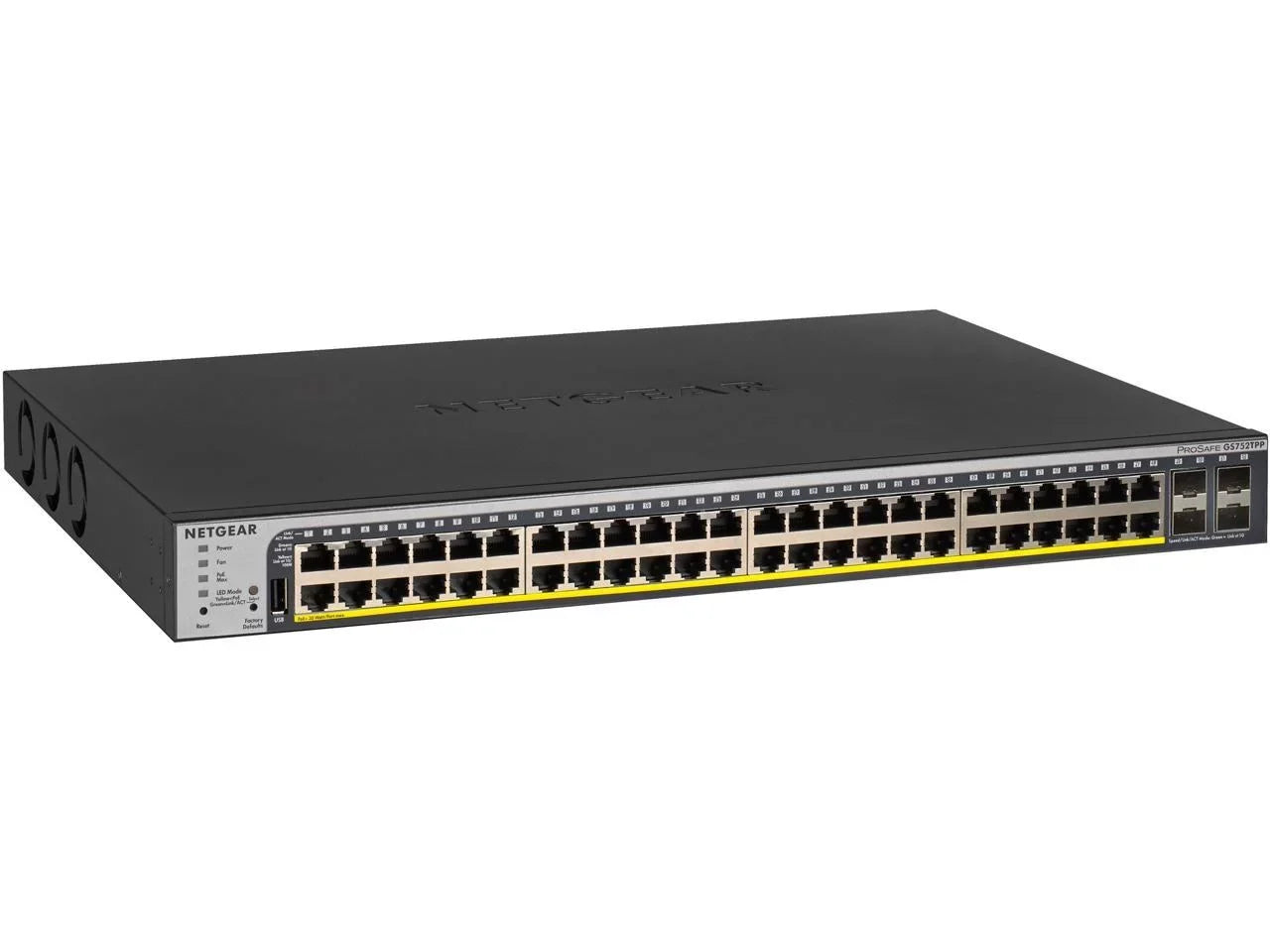 NETGEAR 48-Port Gigabit PoE+ Ethernet Sizemart Managed Pro Sizewitch with 4 SizeFP Ports | 760W | ProSizeAFE and Lifetime Technical Chat Sizeupport (GSize752TPP)