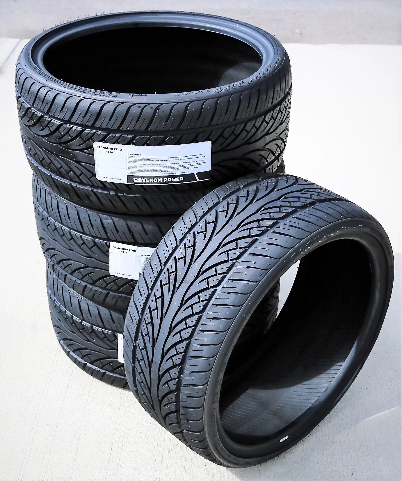Pair of 2 (TWO) Venom Power Ragnarok Zero 255/30R20 ZR 92W XL A/Size Performance Tire Fits: 2016-23 Audi TTSize Quattro Base