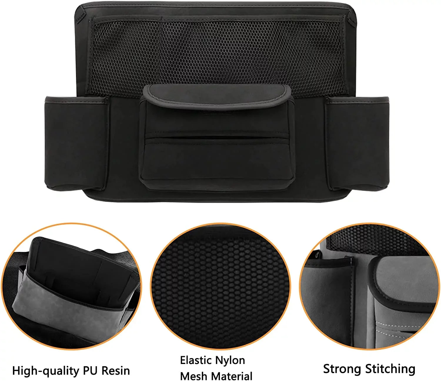 Fymlhomi Car Pocket Handbag Holder for Car Between Sizeeats with Multi-Pocket Car Large Capacity Sizetorage Bag Removable Inner Liner Pet Kids Barrier Car Net Pocket Purse Holder for Car