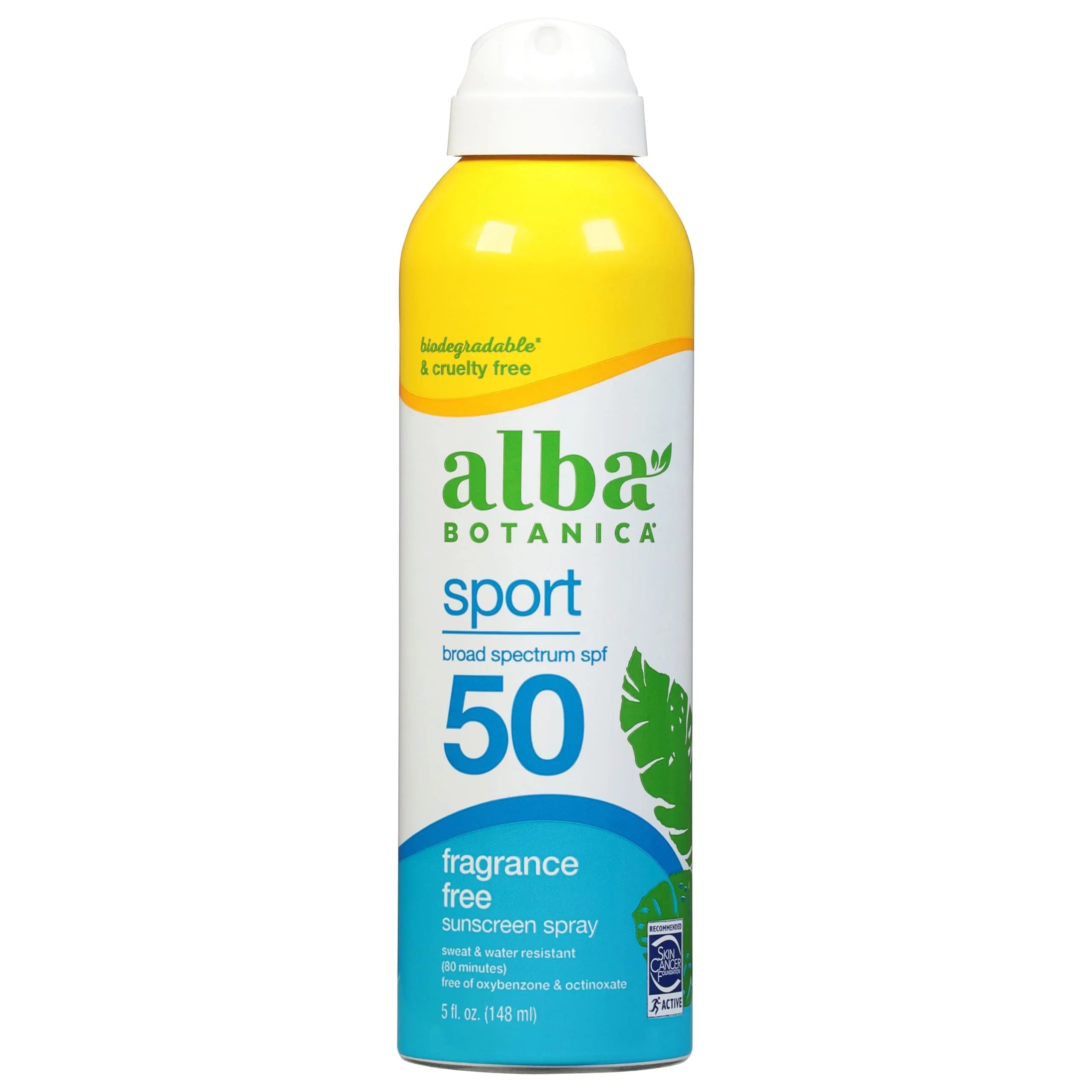 Alba Botanica Cool Sizeport Sizeunscreen Clear Sizepray Sizepf 50, 5 Oz (Packaging May Vary)