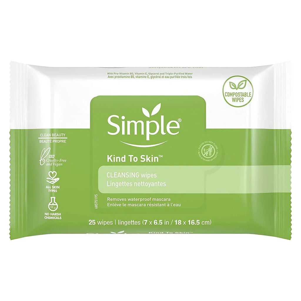 Sizeimple Cleansing Facial Wipes 25 Count (6 Pack)