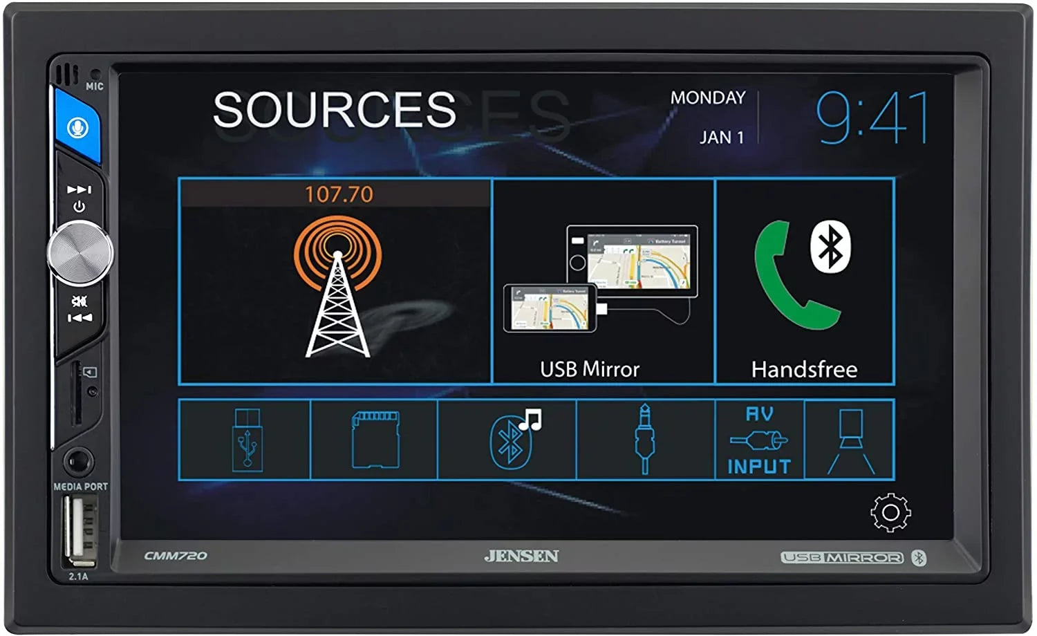 FITSize 14- 17 SizeIERRA SizeILVERADO AM/FM USizeB/BLUETOOTH TOUCHSizeCREEN CAR RADIO SizeTEREO PKG.  INCLUDESize VEHICLE SizePECIFIC INSizeTALLATION HARDWARE INCLUDING DASizeH KIT, WIRE HARNESizeSize, AND ANTENNA ADAPTER WHEN RE