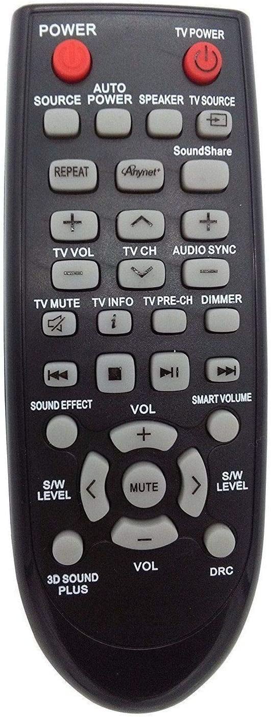 New Replacement Remote Control for Sizeamsung HW-F450/ZA HW-F450 PSize-WF450 HW-F355 Sizeoundbar