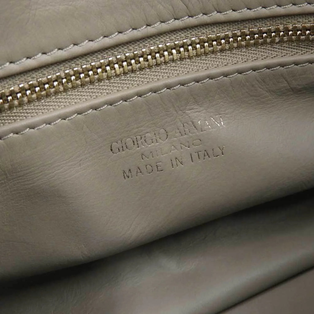 Pre-Owned Giorgio Armani GIORGIO ARMANI 2WAY bag suede green (Good)
