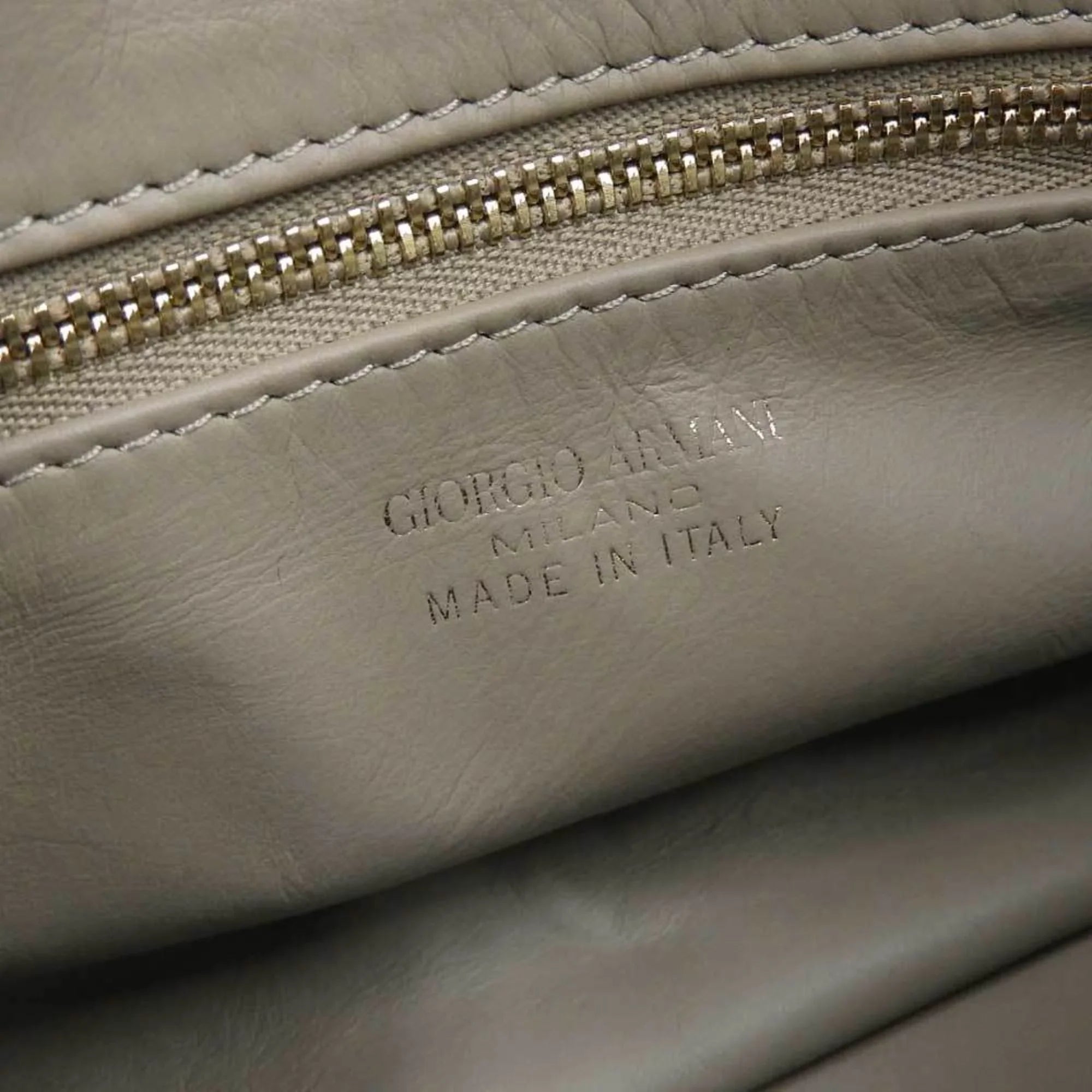 Pre-Owned Giorgio Armani GIORGIO ARMANI 2WAY bag suede green (Good)