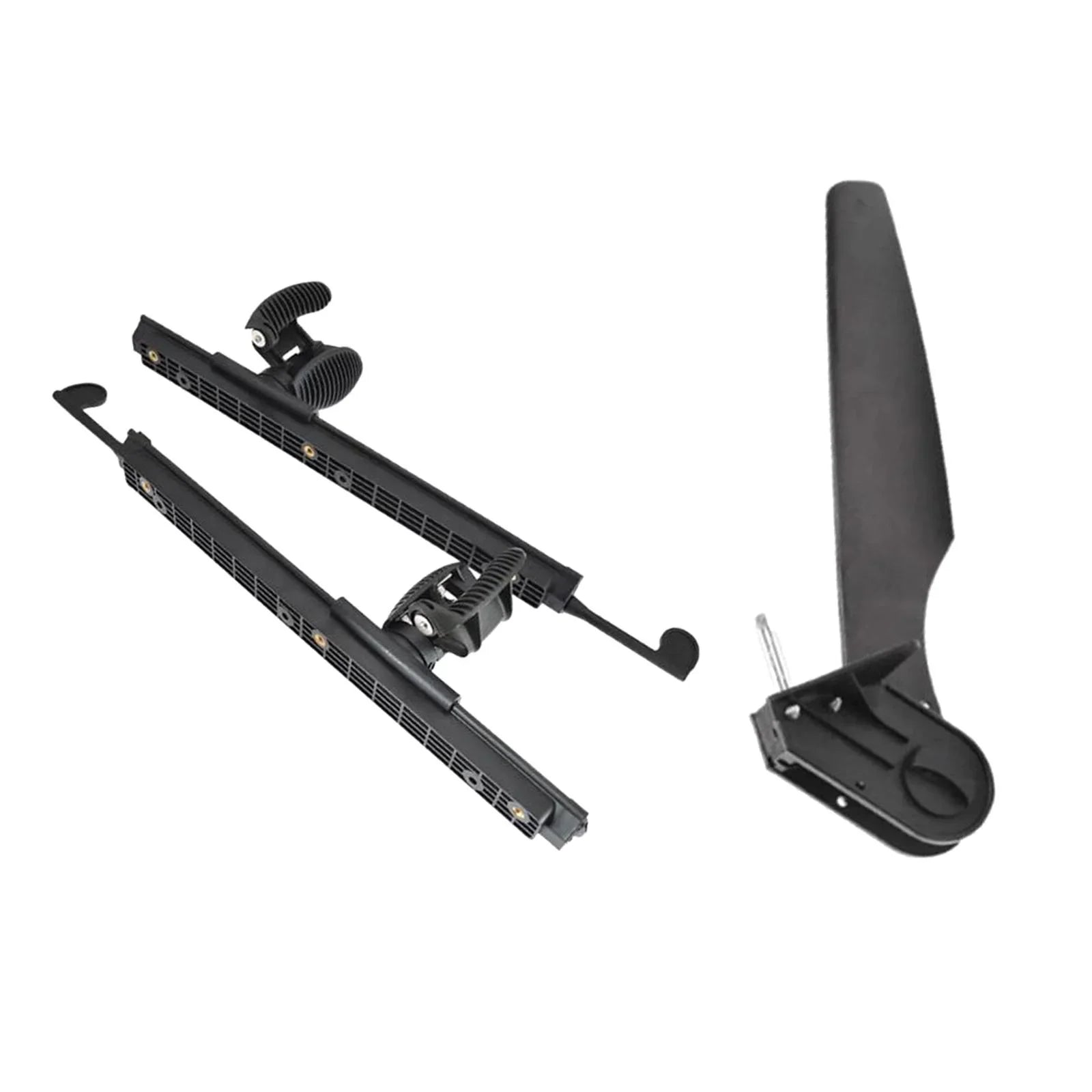 Tnarru Kayak Rudder Kayak Foot Pegs Boat Tail Watercraft Rudder with Foot Brace Pedals for Fishing Boat Canoeing Marine Accessories