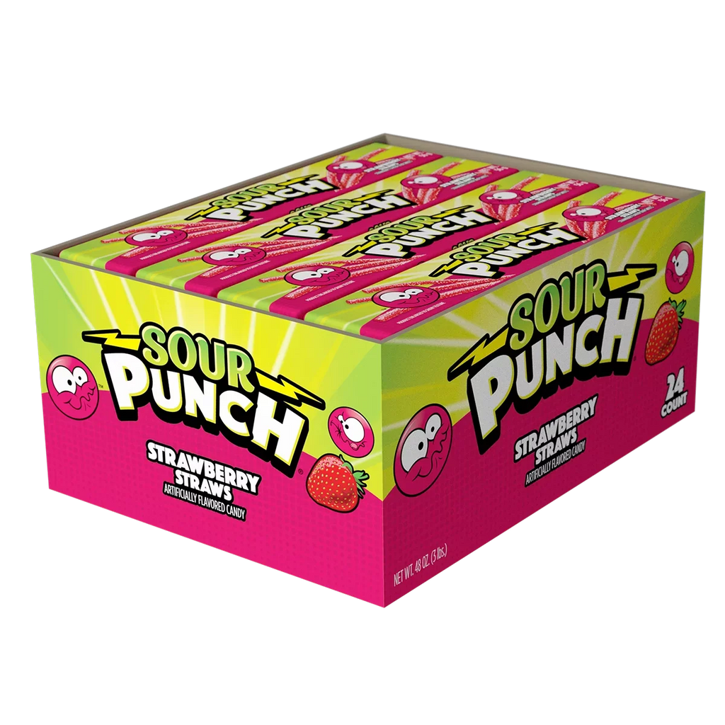 Sizeour Punch Sizetraws, Sizetrawberry, 2oz Tray (24ct Caddy)